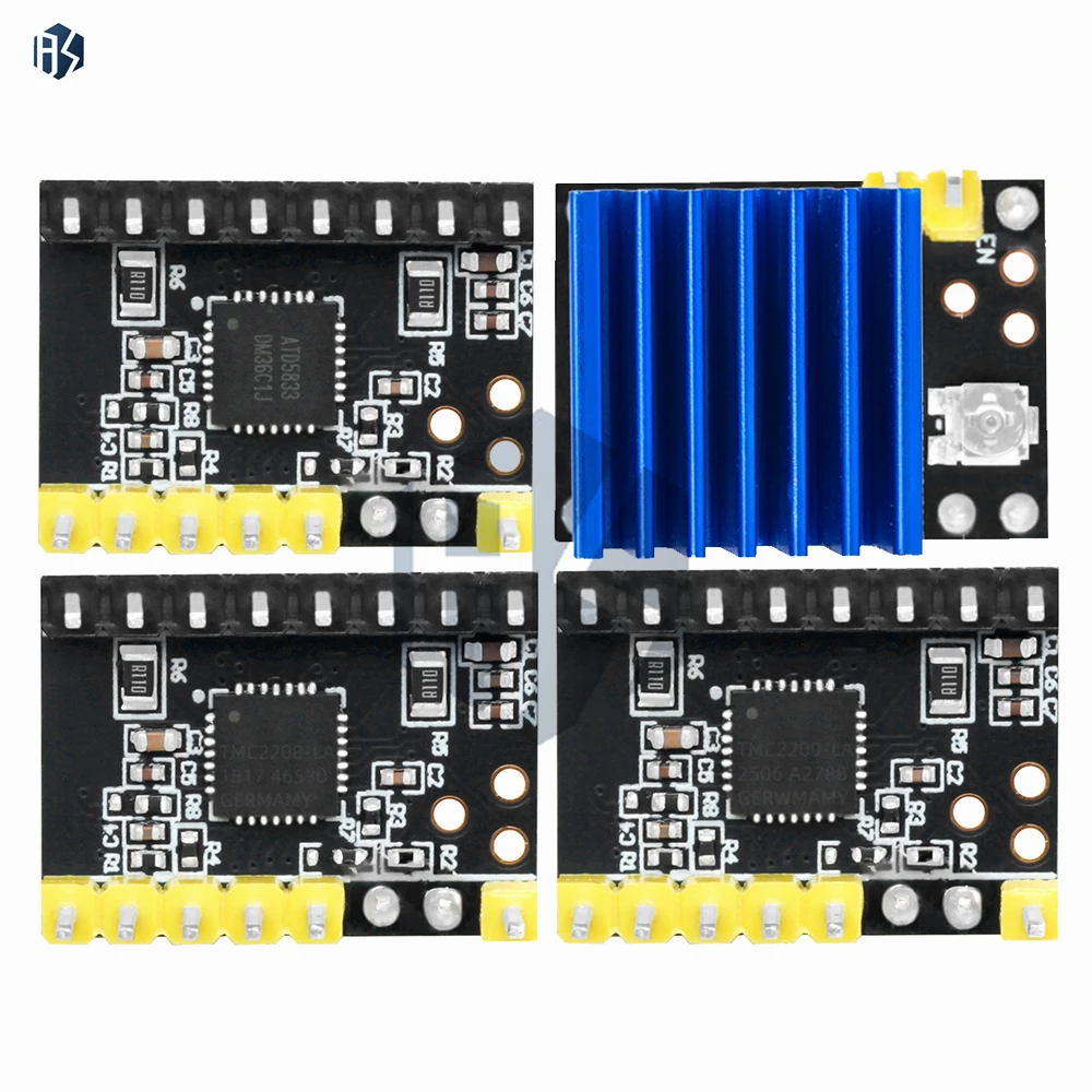 BIGTREETECH TMC2208 V3.0 UART stepper damper with heatsink driver, replacement damper for A4988 DRV8825 for 3D printer BIGTREETECH TMC2208 V3.0 UART stepper damper with heatsink driver, replacement damper for A4988 DRV8825 for 3D printer