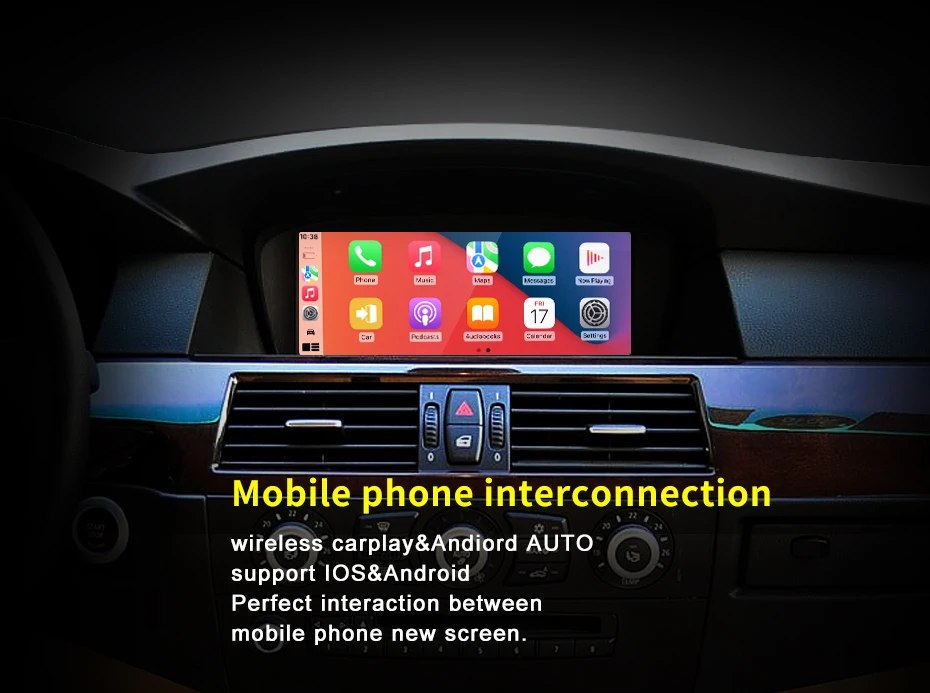 ID8 Car Android12 Car Bluetooth Carplay For BMW 3 Series E90 E91 5 Series E60 E6