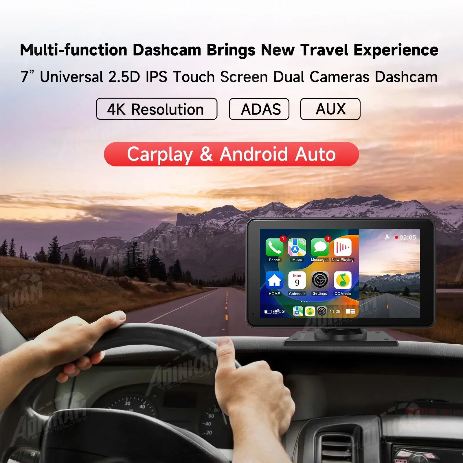 4K Dash Cam for Car Pantalla Carplay Coche Android Auto Wireless Camera  Wifi ADAS Voiture Dashcam GPS 24h Parking Monitor Kamera - AliExpress