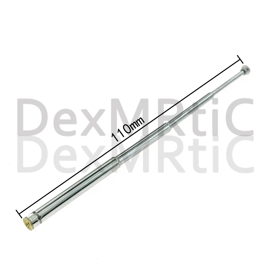 2X Teleskopantenne Radio FM Antenne 4 Abschnitte 110 mm langes Innengewinde DIY – Detail 4