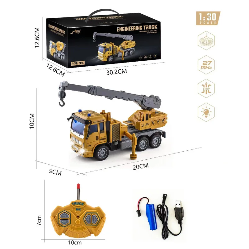 Children's Remote Control Excavator Toys Truck Dump Remote Control Toys For Boys Birthday Christmas Gift Construction Vehicles 4