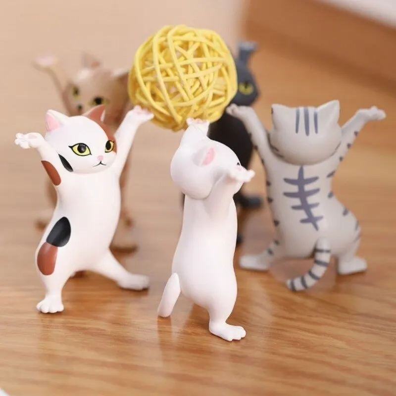Dancing Cat Figure Decoration 5 Models