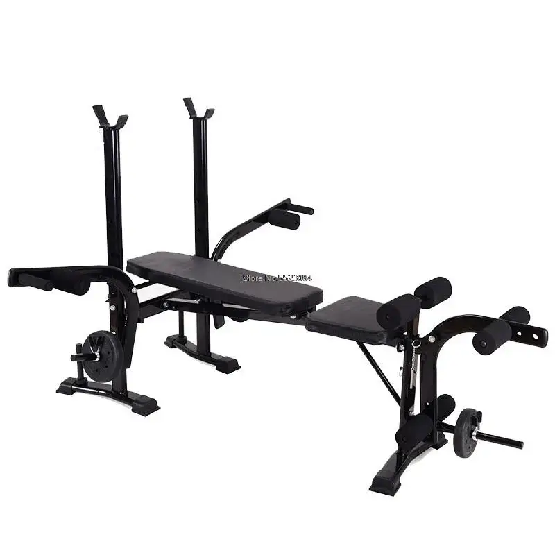 Home Manubri Multifunzione Allenamento Attrezzature Per Il Fitness Panca Per Pesi Pressa Squat Rack Bilanciere Panca