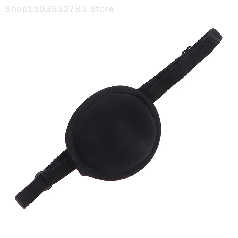 Pirate Eye Patch Unisex Black Single Eye Patch Eyepatch One Eye Washable Adjustable Concave Eye Patch Kid Pirate Cosplay Costume 4