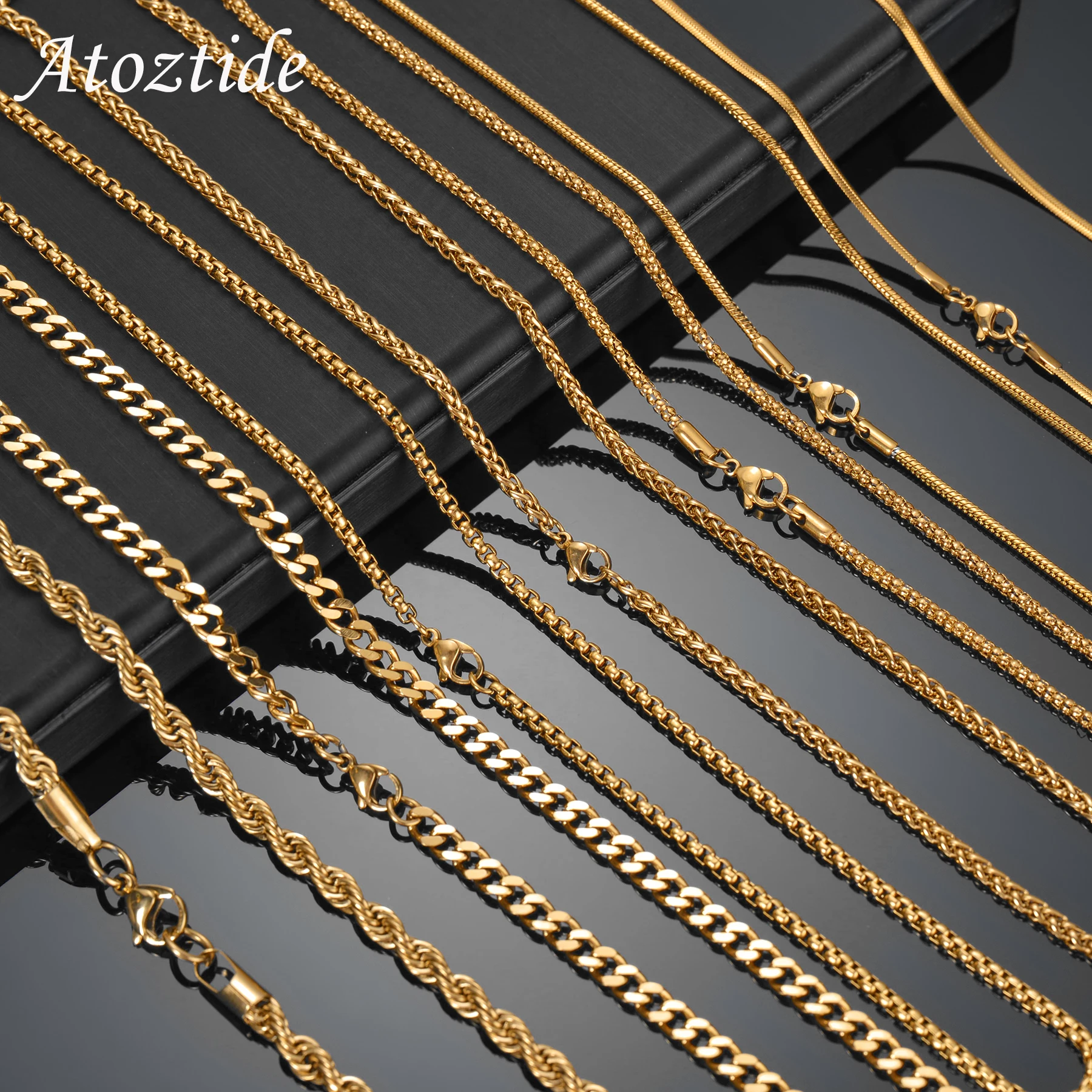 Set Gioielli Uomo Jewow - Collana E Bracciale In Acciaio Inossidabile, Design Moderno E Ipoallergenico