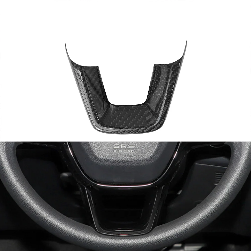 

1 шт., U-образная внутренняя отделка рулевого колеса из углеродного волокна для Honda Civic 11th 2022up