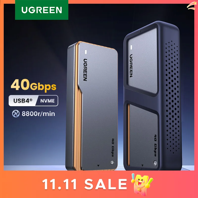 UGREEN 40Gbps NVMe SSD Case SSD Enclosure M.2 to USB4.0 Adapter