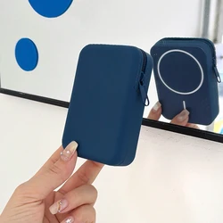 Enhanced Product Title:  
Versatile MagSafe Coin Purse and Phone Holder with Wireless Charging Stand (Deep Blue)