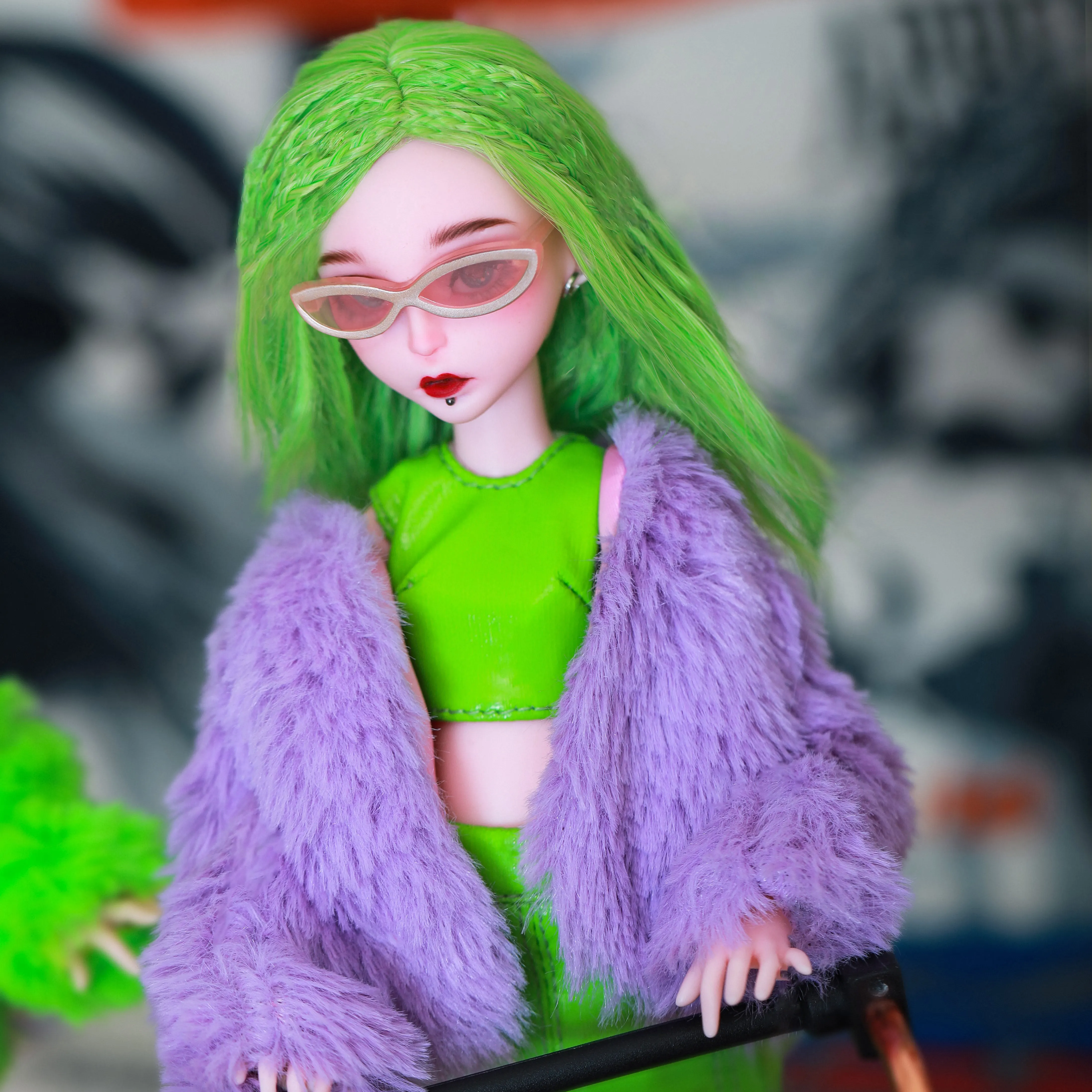 

6 points sd/bjd female doll Yomi Street Harajuku strong color humanoid doll