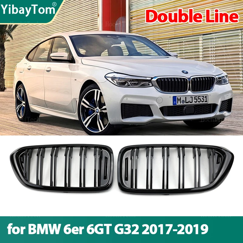 

Car Front Kidney Grilles Racing grill for BMW 6 series GT 6GT G32 2018-2020 Dual line Double Slat Auto Styling