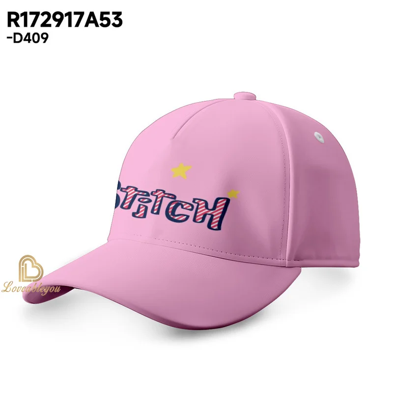 Stitch Hat Print Cartoon Peaked Cap Summer Travel Sun Hat Men's and Women's Fashion Adjustable Hip Hop Baseball Cap