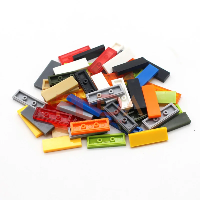 50pcs Moc Creative Tiles 1x3 Tablet 63864 DIY Classic Building Brick ...