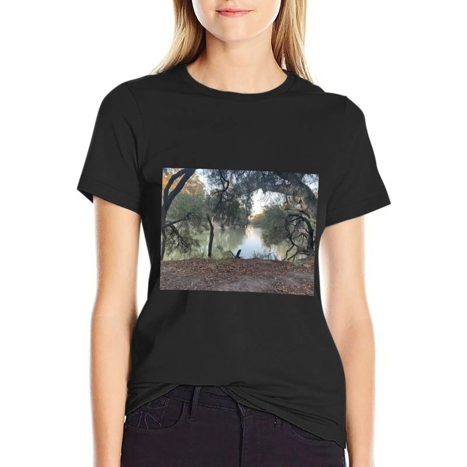 Flowing River T-Shirt cute clothes funny t-shirts for Women graphic tees