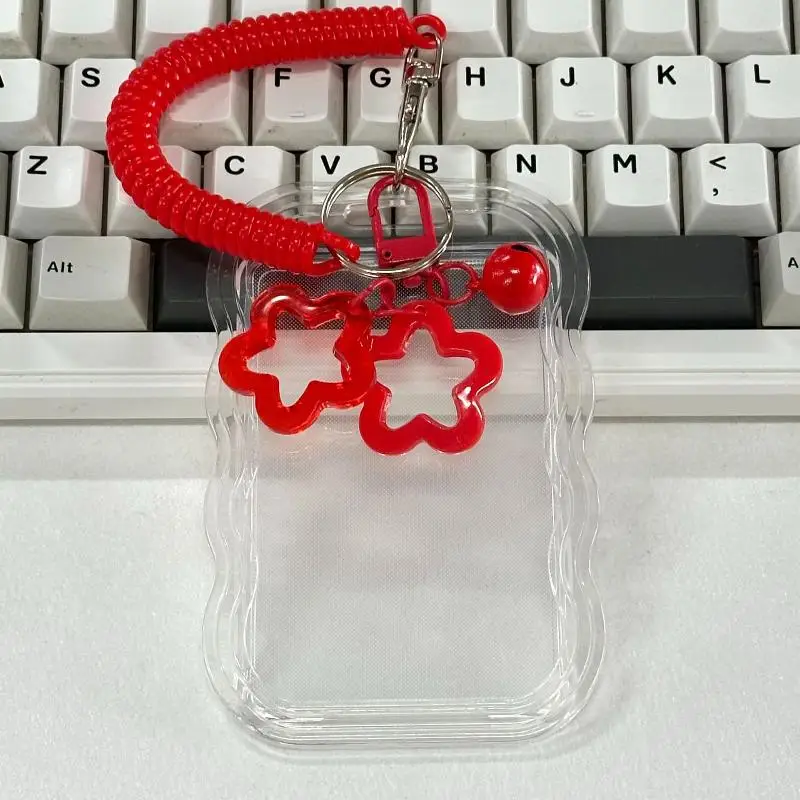 Transparent Kpop Photocard Keychain and Student Card Case