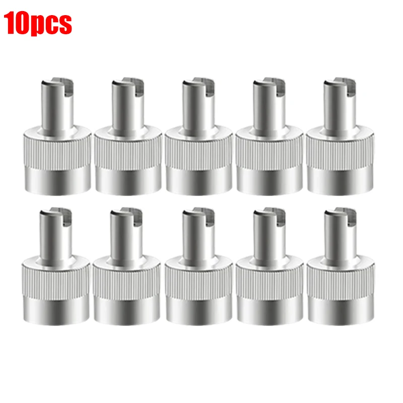 Copper Slotted Head Tire Valve Stem Caps with Core Remover Tool (10/40pcs) - Premium Air Valve Caps