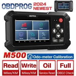OBDPROG M500 Car Cluster Calibration Tools OBD2 Diagnose Oil Reset Instrument Adjustment Tool Automotive Scanner Code Reader