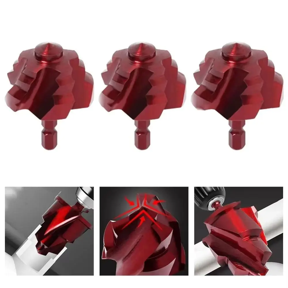 Spiral PPR Lifting Drill Bit 15-31mm Hex Shank Stepped Drill Bit High-Speed Steel High Hardness Water Pipe Expansion Drill Bit