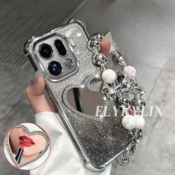 Love Mirror Soft Shell with Chain Protection for OPPO A15 or A15S (1)