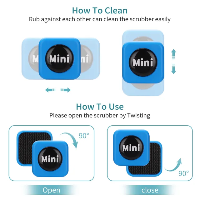 Aquarium Cleaning Magnet Fish Tank Clean Glass Scrubber Tool Double-Sided Algae Moss Removal Suspension Scraper 4