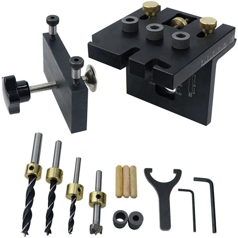 carpintaria-bracadeira-conjunto-com-clipes-de-posicionamento-hole-punch-tool-preto-punch-posicionamento