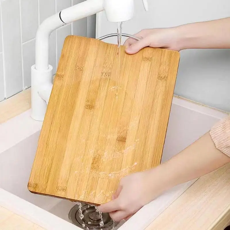 Bamboo Cutting Boards Non-slip Chopping Board With Handle Anti-slip Cutting Board Serving Tray Chopping For Meat Cheese