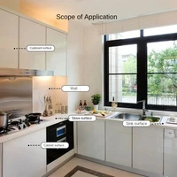 Marble Kitchen Self-adhesive Oilproof Tile Wallpaper Moisture-Proof Countertop Pantry Sticker Bathroom Waterproof Wall Stickers 5