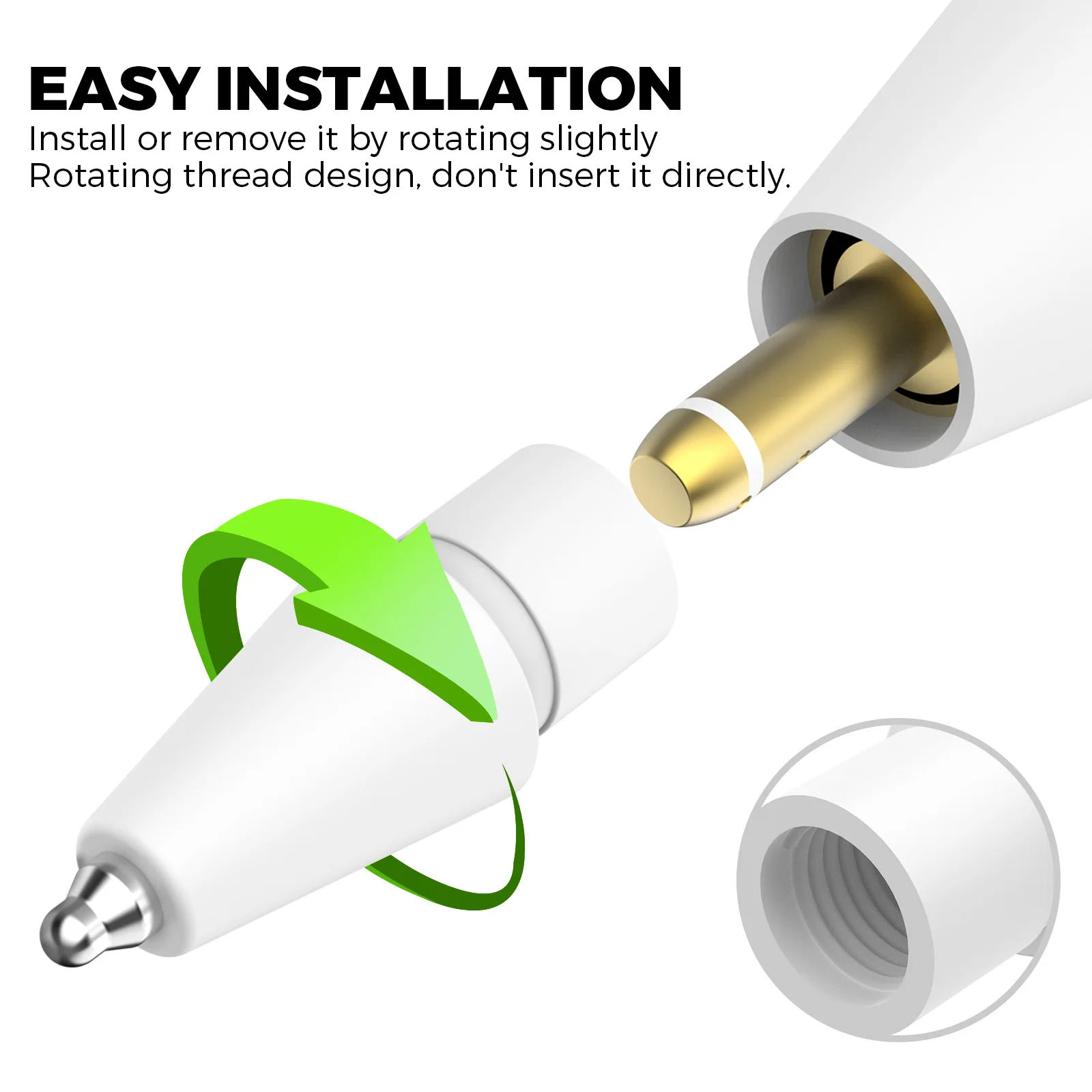 Apple Pencil 3 USB-C 2 1 용 연필 팁 케이스 연필 2nd 1nd 커버 스킨 용 스크래치 방지 iPad 터치 스크린 펜 짧은 펜촉 케이스