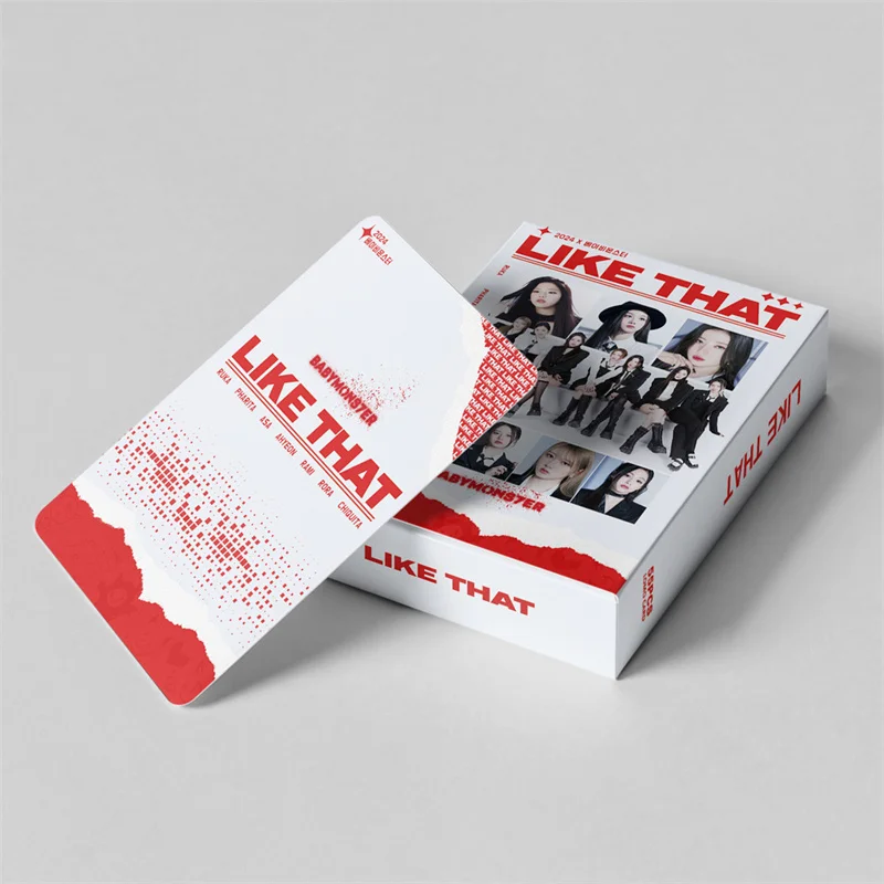 K-pop 55pcs/set Baby Monster Returns Album Single LIKE THAT LOMO