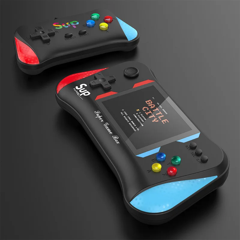X7M 핸드 헬드 게임 콘솔, 대형 스크린, 500 인 1 레트로 게임 콘솔, 미니 컨트롤러, 핸드 헬드 휴대용 게임 박스, 2 인용 전투