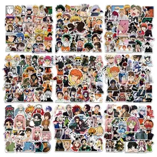 

300pcs Anime luffy Demon Slayer Attack on Titan My Hero Academia Stickers Kuromi Cute Sticker Pack Toys for Laptop Skin Kawaii