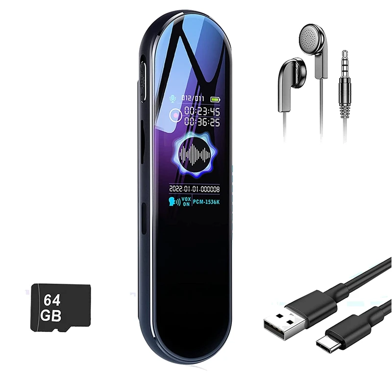 GrabadoradevozDigitalde64GBconreproduccinparaconferencias