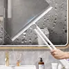 Silicone Scraper Washing Wiper Shower Squeegee Glass Clean Floor Window Glas Cleaning Tool Water Wall Glass Wiper Household 3