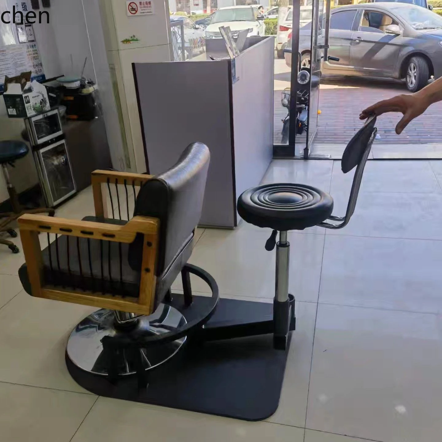 HXL Rotating Barber Chair Hairdressing Integrated Rotating Chair