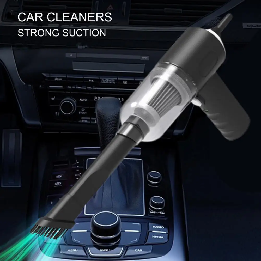 Handheld Car Vacuum Cleaner Kit Strong Suction Low Noise Lightweight Rechargeable Portable Wireless Car Cleaner Dust Remover