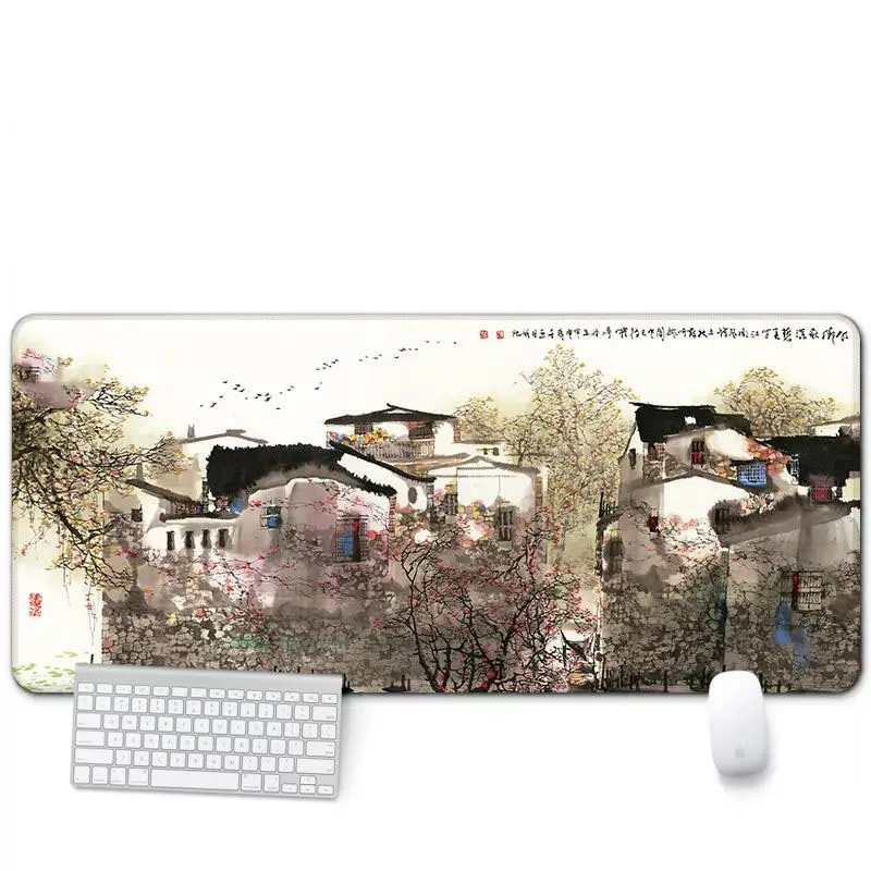 

Big Art Mouse Pad Laptop Anime Mouse Mats Pad on The Table Computer Kawaii Gaming Keyboard Pad Setup Gamer Accessories Deskmat