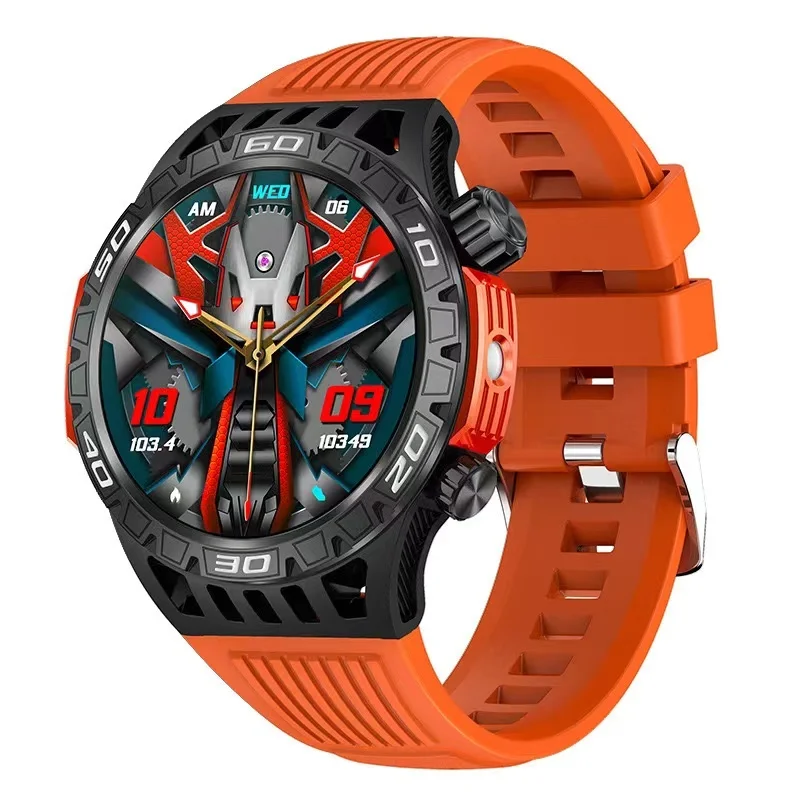 

2024 new Original Smartwatch Watch for Men's Wristwatch Outdoor Sport Flashlight Fitness Tracker Compatible Android IPhone IOS