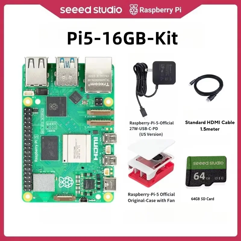 ミニPC Raspberry Pi5 8G Raspberry Pi5 8GB 16GB 4GB 2GB Kit Laptop MIni PC Computer,2.4GHz