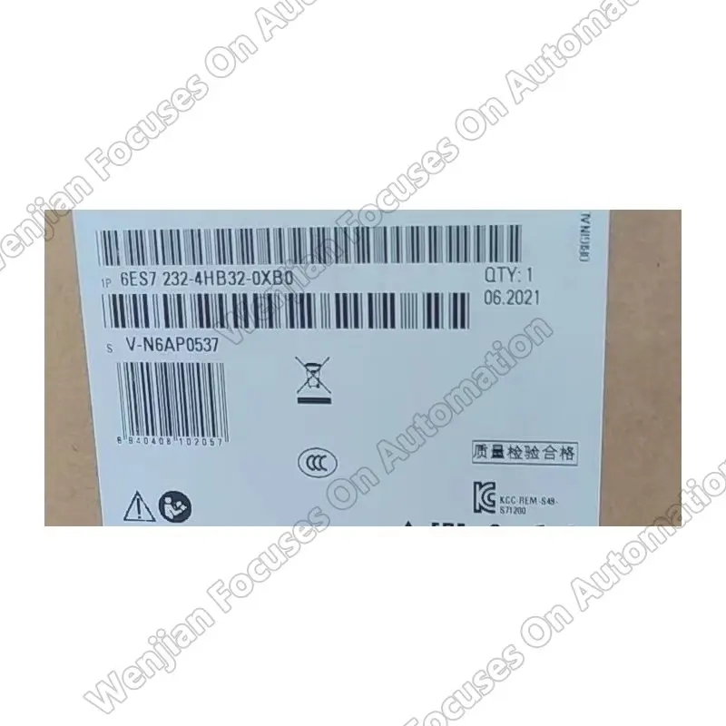 

Plc 6ES7232-4HB32-0XB0 S7-1200 Brand New Original SM 1232 6es7232-4hb32-0xb0 Analog Output Model