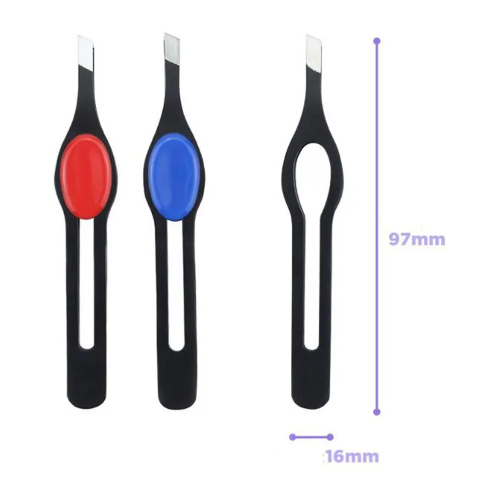 New Fine Hair Beauty Slanted Eyebrow Tweezer Eye Brow Clip Hairs Puller