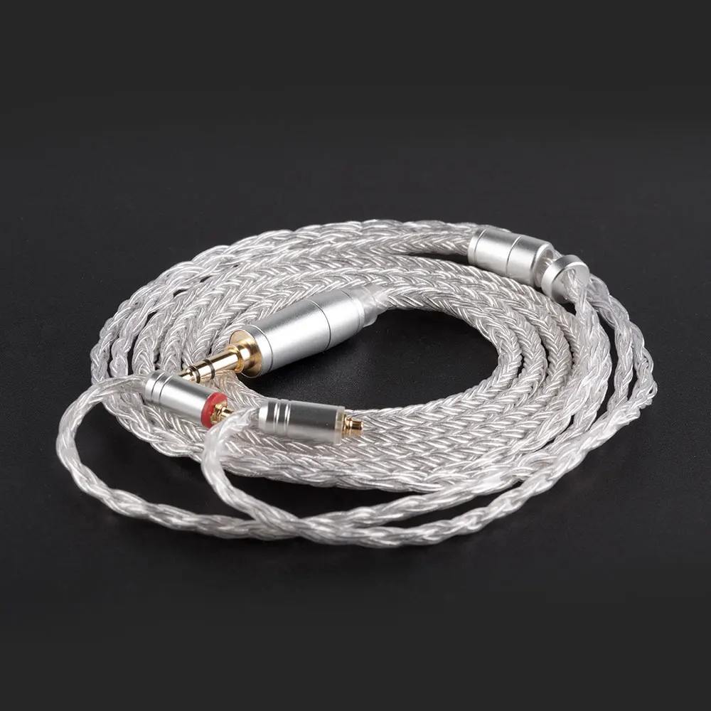 KBear 4842 replacement cable, HIHIHEAR 16 core silver plated detachable headphone cable(2pin3.5, QDC3.5, MMCX3.5)