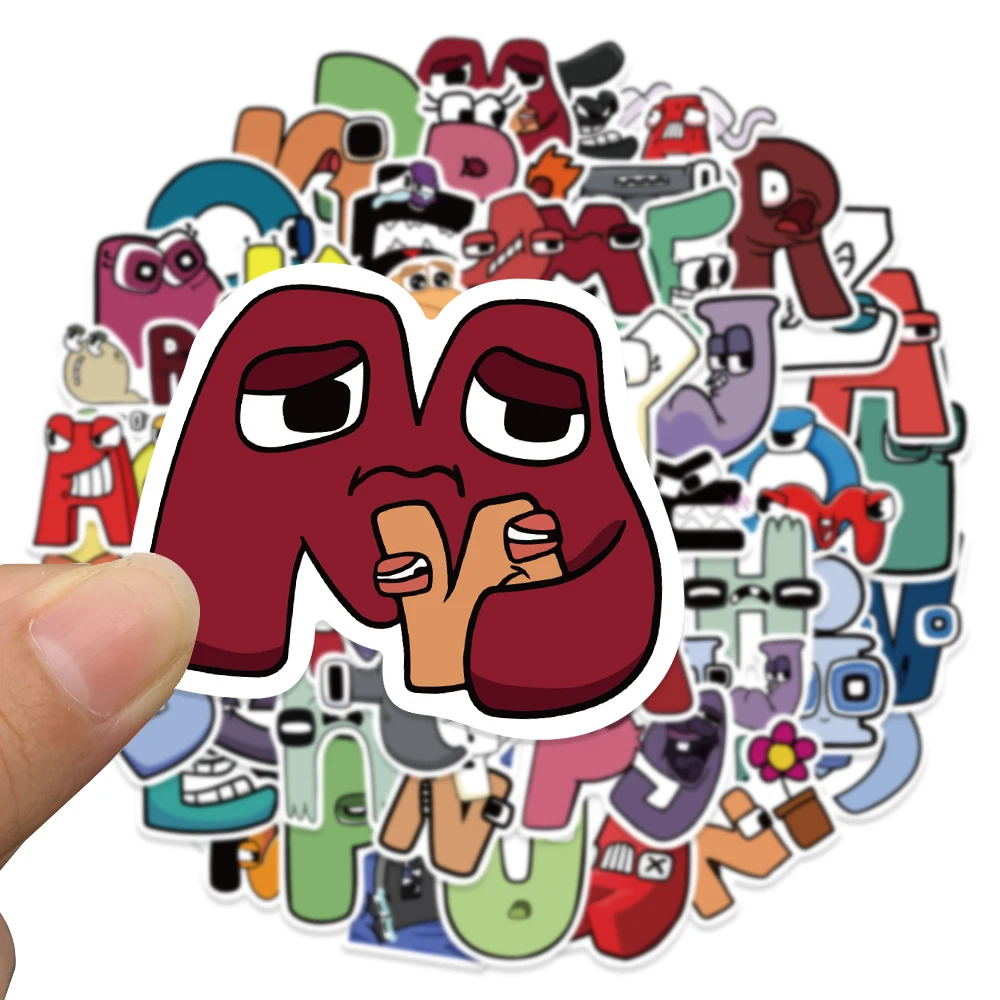 Yangsiw 52 Stuks Alfabet Lore Stickers Voor Kinderen. Geschikt Voor  Kinderen Verlichting Onderwijs. Waterfles Stickers Waterdichte, image size:1000x1000