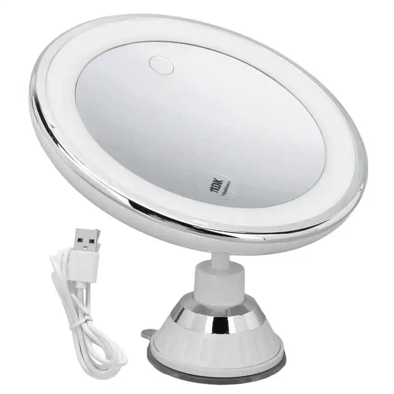 10X Magnify LED Makeup Mirror Battery Powered Makeup 3 Light Colors