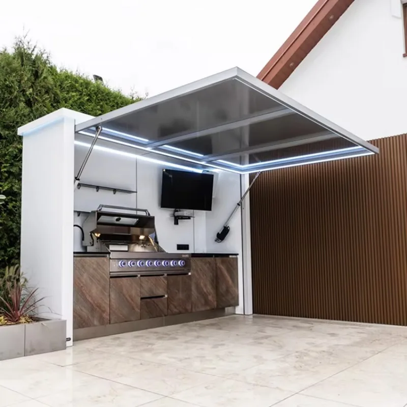 Summer Modular Outdoor Kitchen for Camping Set Convenient BBQ Grills Including Pizza Oven Grill for Outdoor Adventures image 30