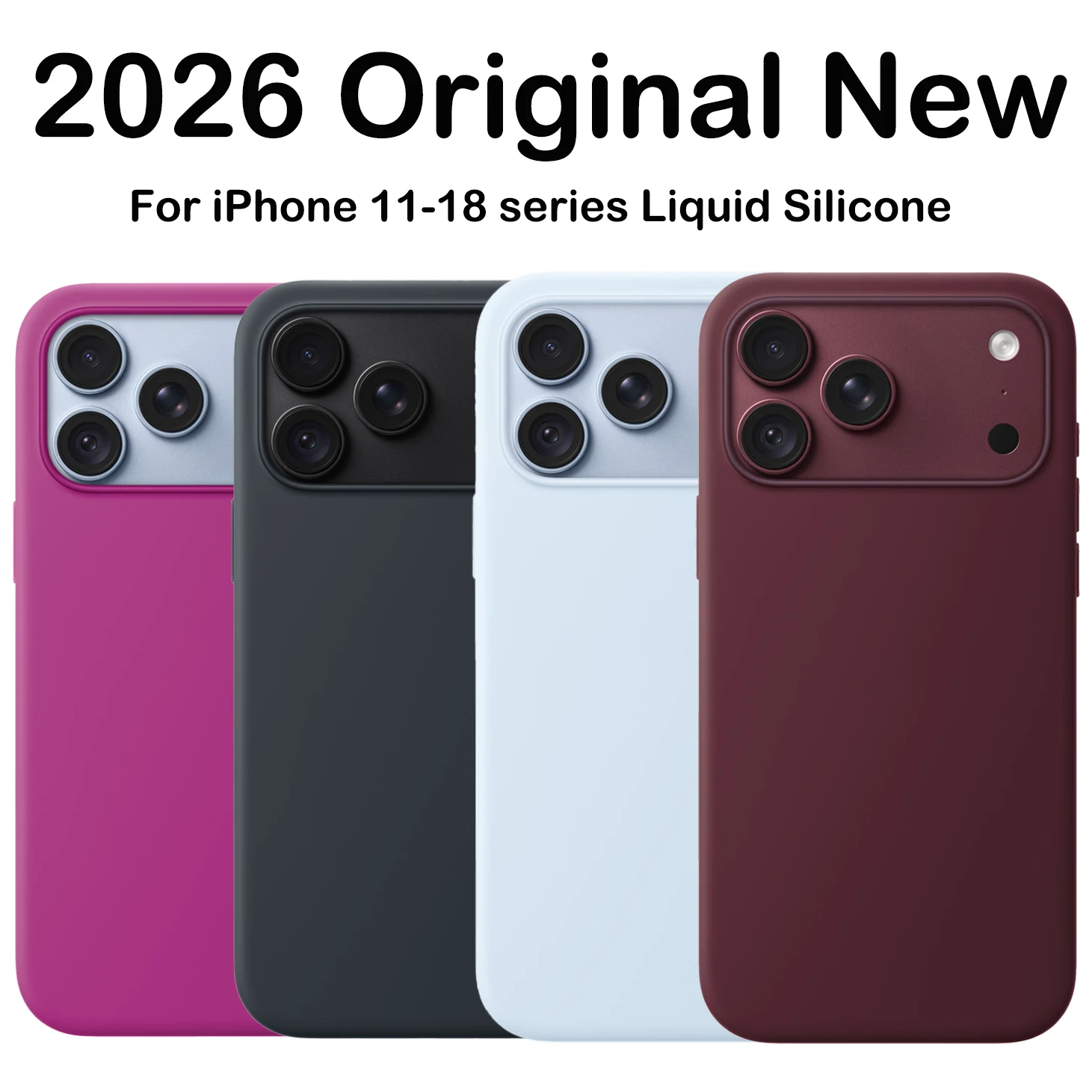 Luxury Liquid Silicone Shockproof Phone Case - Official Original Cover