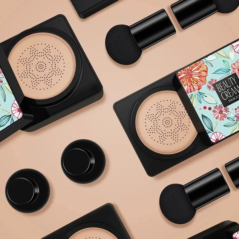Air Cushion Foundation BB CC Cream Concealer Whitening Brighten Face Base Tone Corrector Korean Makeup
