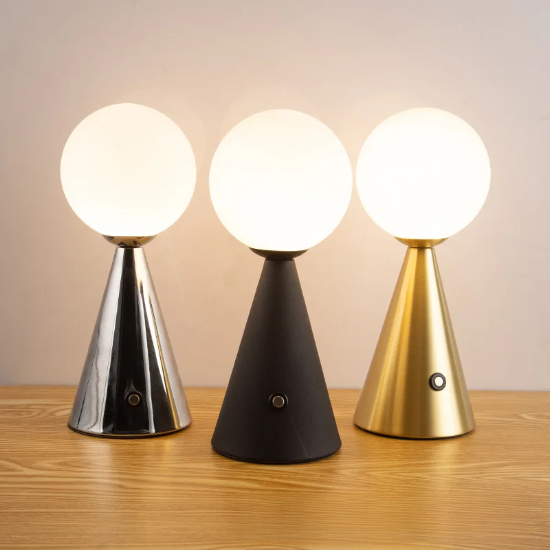 Internet berühmte sphärische tisch lampe mit milchig weiß lampenschirm, desktop Nordic minimalistischen kreative beleuchtung leuchte,_voghion.com