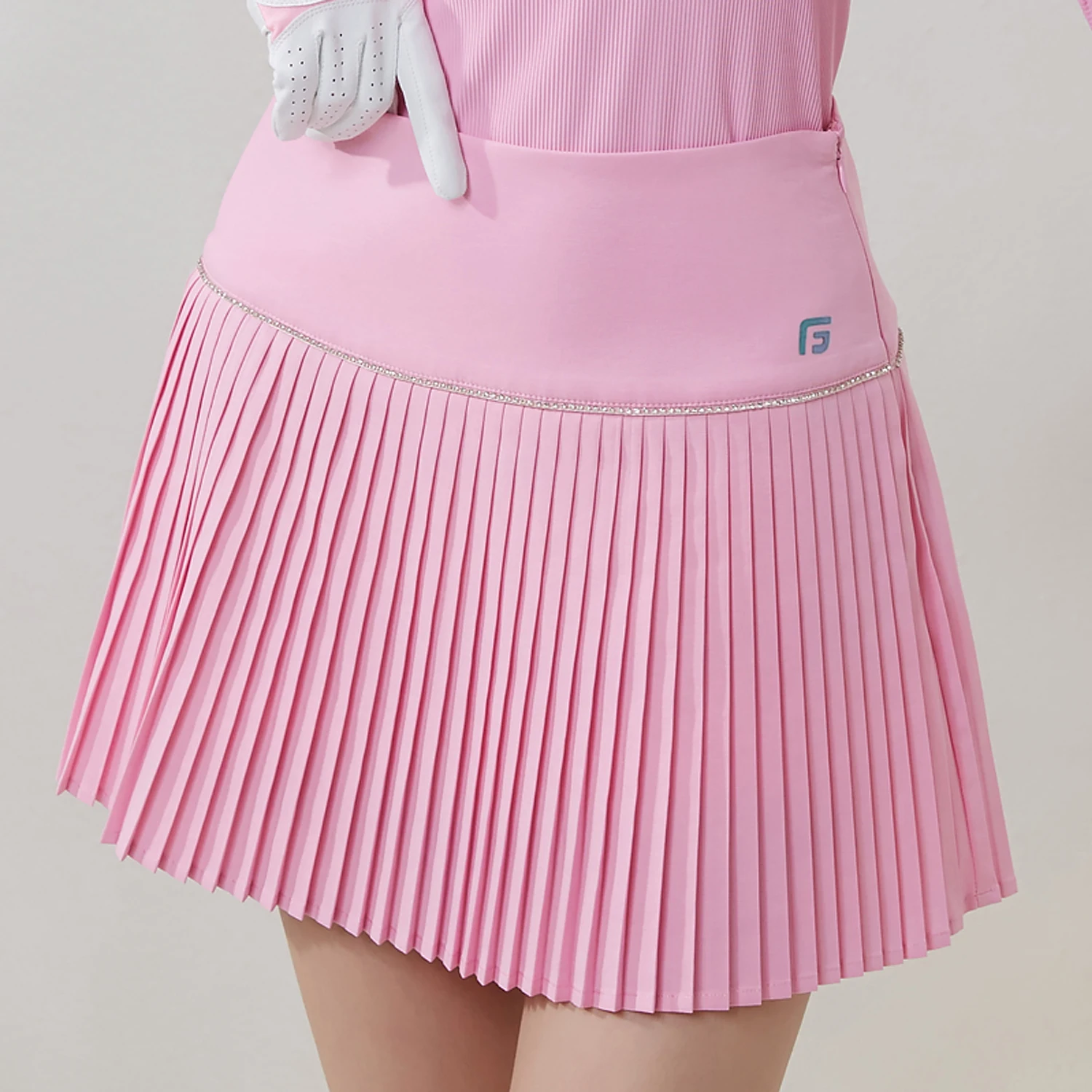 Autumn and Spring Golf Clothing Women Short Skirt Fashionable Outdoor Sports Causal Girl Golf Tennis Skirt Support OEM