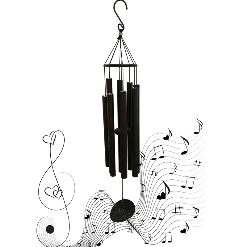 Wind Chimes Outdoor Large Deep Tone 8 Metal Tubes Wind Chimes For Home Garden/Yard/Balcony Deco-A03I 3