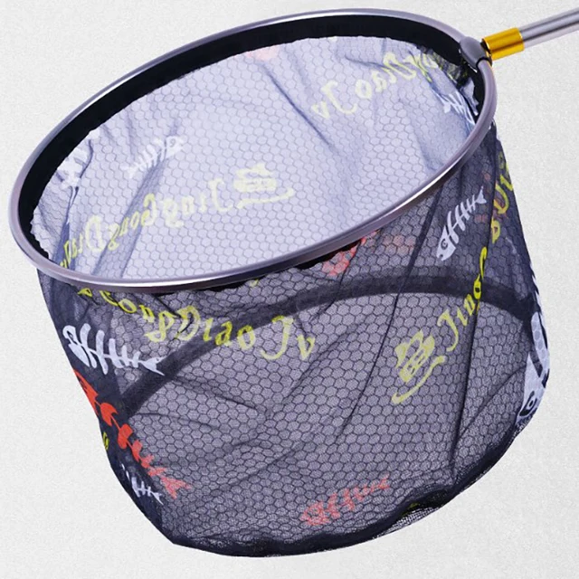 Five Sizes Fishing Net Head Anti-hook Outdoor Hand Net Ultra Light Aluminium Alloy Solid Deepening Net Fishing Tool Accessories 2