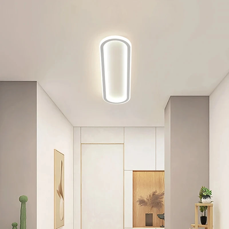Nordic Long Strip Ceiling Light led ceiling light ceiling light For Bedroom Study Corridor Modern Hallway Porch Decor Indoor Lighting